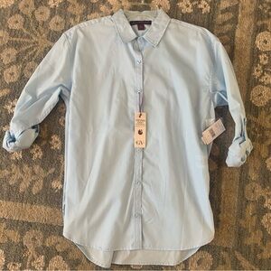 Gloria Vanderbilt Oversized Light Blue Shirt
